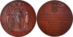 Early American and Betts Medals

"1906" Recognition of the United States by Frisia Medal. Holland Society of New York Replica. After Betts-602. Bron...