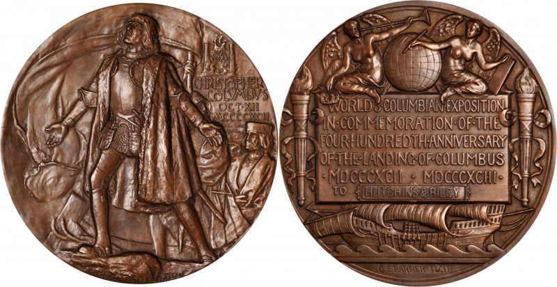 Columbiana

1892-1893 World's Columbian Exposition Award Medal. By Augustus Sa...