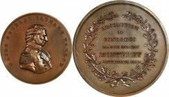 Military Medals

"1847" Major General Zachary Taylor Medal. By John T. Battin. Julian MI-23. Bronze. MS-65 BN (NGC).

65 mm.

Estimate: 400