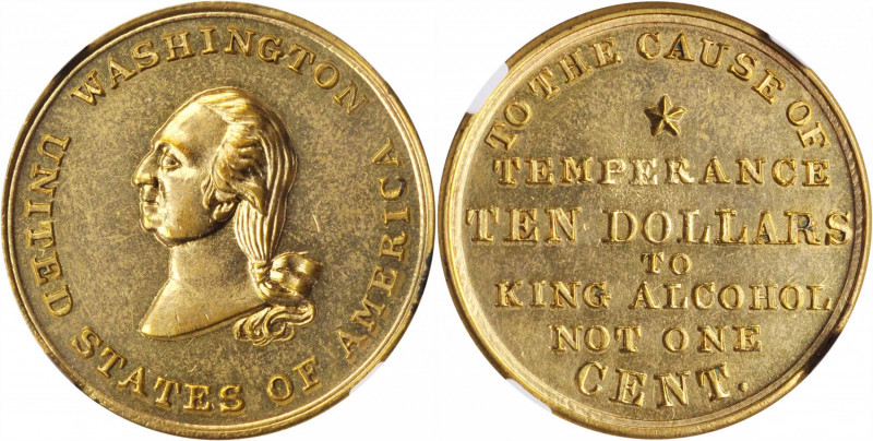 Washingtoniana

Undated (ca. 1855) King Alcohol Medal. Musante GW-177, Baker-3...