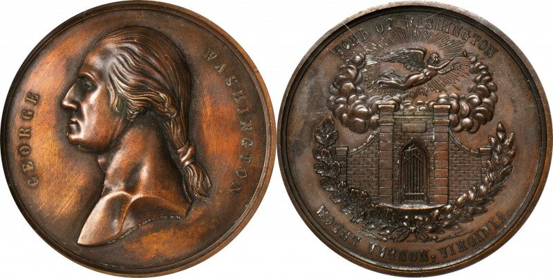 Washingtoniana

Undated (ca. 1857) Tomb of Washington Medal by Smith and Hartm...