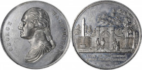 Washingtoniana

Undated (ca. 1876) Washington's Tomb Medal by Smith & Horst. Musante GW-216, Baker-121. White Metal. MS-61 (NGC).

63.71 mm.

Es...