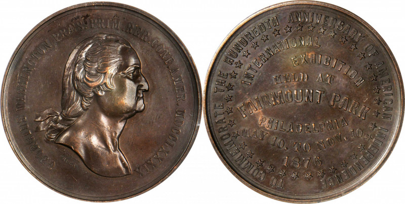 Washingtoniana

1876 International Exhibition Medal. By Robert Lovett, Jr. Mus...
