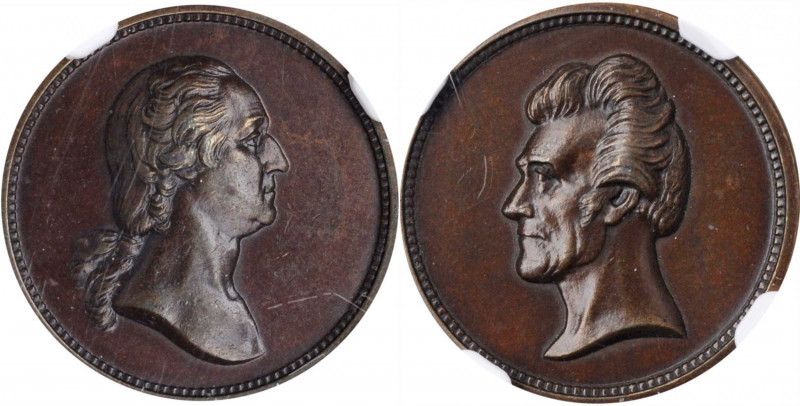 Washingtoniana

Undated (ca. 1862) Washington / Jackson Medalet. Paquet P Obve...