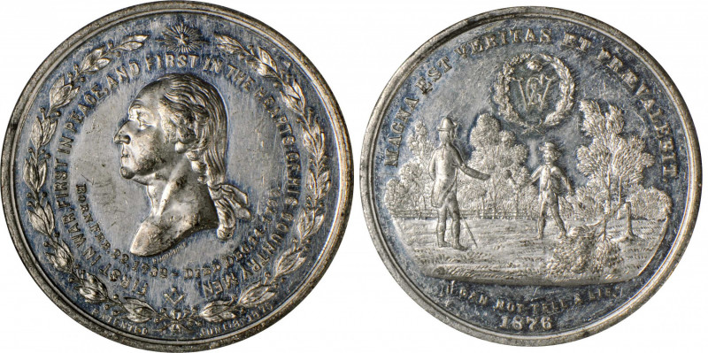 Washingtoniana

1876 First in War - Magna Est Veritas Medal. By Robert Laubenh...