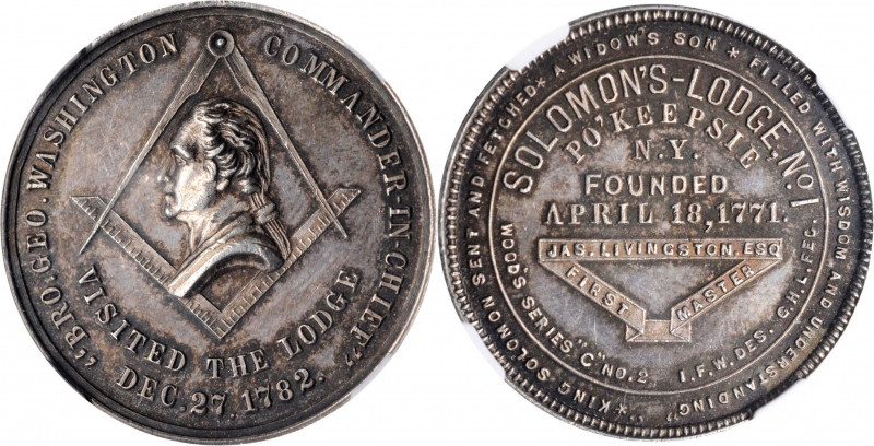 Washingtoniana

"1782" (ca. 1878) Solomon's Lodge Po'keepsie Medal. By George ...