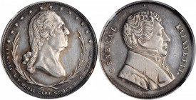 Washingtoniana

Undated (ca. 1876) New York Medal Club Medal No. 1. Musante GW-960, Baker-200. Silver. MS-61 (NGC).

31.4 mm.

Estimate: 300