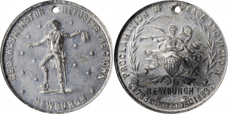 Washingtoniana

1883 Washington Refusing the Crown Medal. Musante GW-1001, Bak...
