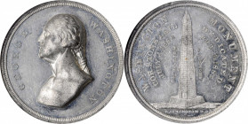 Washingtoniana

1885 Washington Monument Medal. First Obverse. Musante GW-1003, Baker N-322, HK-145. MS-60 PL (NGC).

44 mm.

Estimate: 300