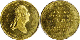 Washingtoniana

"1889" Thomas L. Elder Store Card. Baker-724B, DeLorey-5. Brass. MS-63 (PCGS).

31 mm.

Estimate: 175