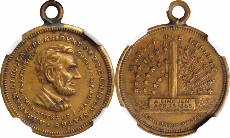 Lincolniana

"1865" Abraham Lincoln Martyr for Liberty Mortuary Medal. Cunning...