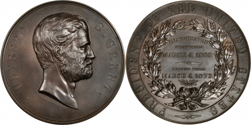 Presidents and Inaugurals

"1873" (1879) Ulysses S. Grant Presidential Medal. ...