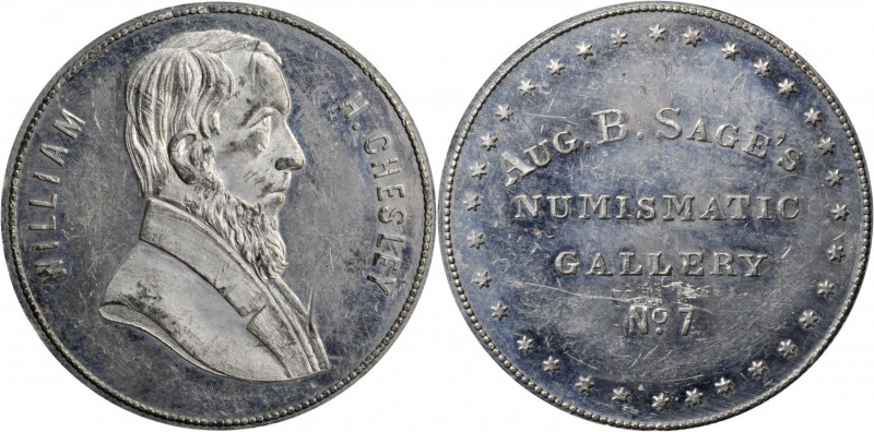 Augustus B. Sage Medals

Undated (1859) Sage's Numismatic Gallery -- No. 7, Wi...