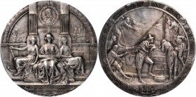 Art Medals - ANS Medals

1909 Hudson-Fulton Celebration Medal, by Emil Fuchs, Miller-23, Sterling Silver, Mint State, with original leather presenta...