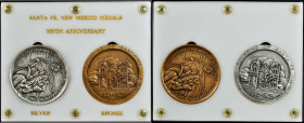 Art Medals - Medallic Art Company

Set of (2) 1960 Founding of Santa Fe Medals. By D. Quasthoff. Mint State.

62 mm. Included are: silver, 133.5 g...