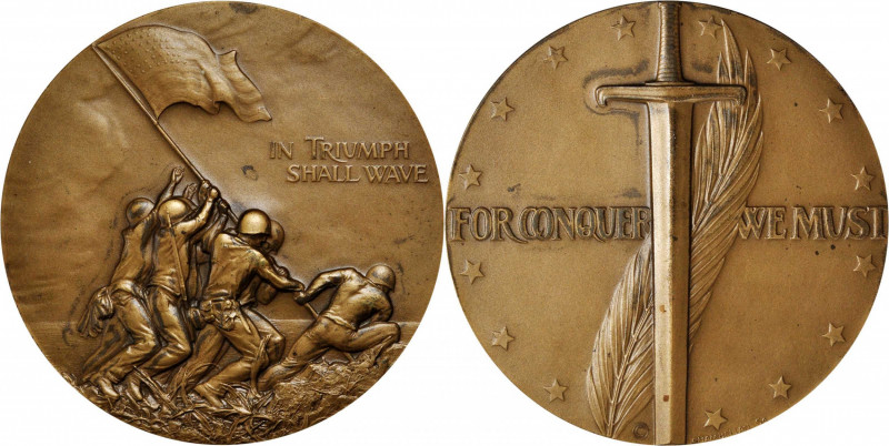 Art Medals - Society of Medalists

1945 For Conquer We Must Medal. By Rene Pau...