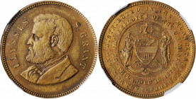 Commemorative Medals

1879 Grant Parade Medal. By George T. Morgan. Julian CM-18. Brass. MS-63 (NGC).

25 mm.

Estimate: 100