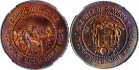Commemorative Medals

"1902" Dawson, Yukon Territory Klondike Gold Rush Commemorative Medal. Bronze. MS-65 (NGC).

36 mm. Obv: City Arms with mott...