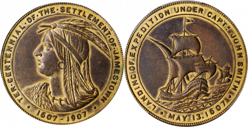 So-Called Dollars

1907 Jamestown Tercentennial Exposition. Official Medal. HK...