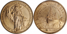 So-Called Dollars

1915 Panama-California Exposition. Official Medal. HK-428. Rarity-5. Gilt. MS-64 (PCGS).

34 mm.

Estimate: 100