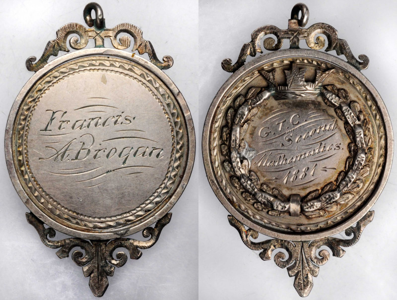 School, College and University Medals

1881 School Award Medal for Mathematics...