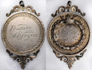 School, College and University Medals

1881 School Award Medal for Mathematics. Silver. Extremely Fine.

31 mm x 47 mm. 9.7 grams. Obv: Engraved G...
