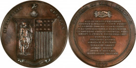 Life Saving Medals

1866 Humane Society of Massachusetts Officers Medal. By Benjamin Wyon. Bronze. MS-64 BN (NGC).

57 mm. Obv: Society Arms, Hous...