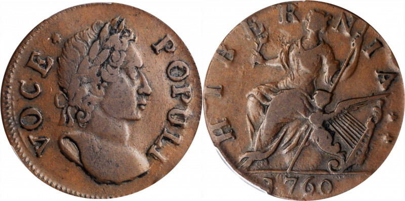 Voce Populi Halfpenny

1760 Voce Populi Halfpenny. Nelson-4, W-13820. Rarity-3...