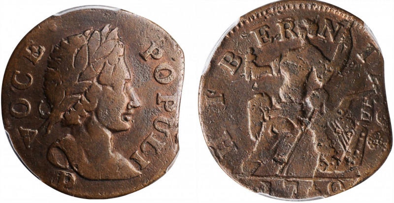 Voce Populi Halfpenny

1760 Voce Populi Halfpenny. Nelson-13, W-13960. Rarity-...