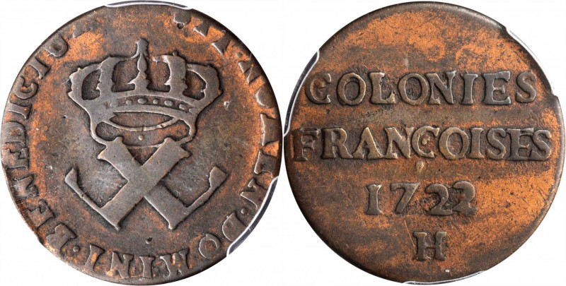 Sou, or 9 Deniers

1722/1-H Sou, or 9 Deniers. La Rochelle Mint. Martin 2.8-C....