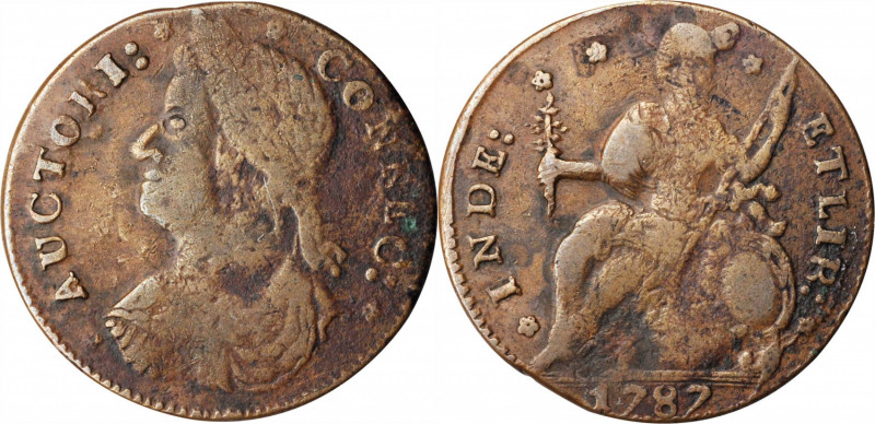 Connecticut Copper

1787 Connecticut Copper. Miller 33.17-gg.2, W-3635. Rarity...