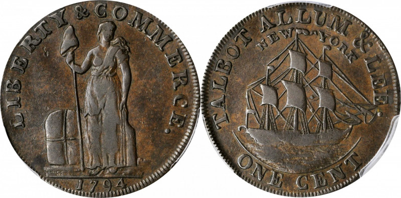 Talbot, Allum & Lee Cent

1794 Talbot, Allum & Lee Cent. With NEW YORK. Fuld-2...