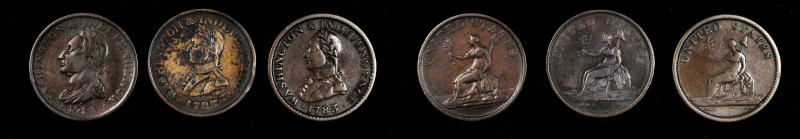 Washington Pieces

Lot of (3) "1783" (ca. 1820) Washington Pieces.

Included...