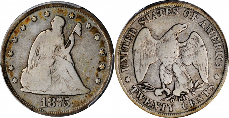 Twenty-Cent Piece

1875-CC Twenty-Cent Piece. BF-2. Rarity-1. VG-10 (PCGS).
...