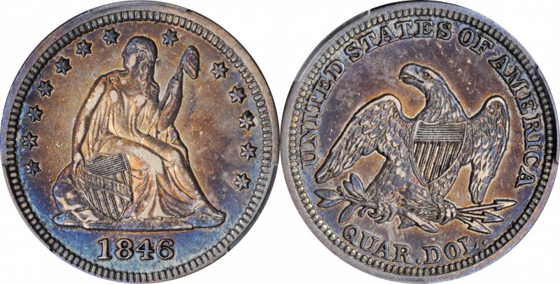 Liberty Seated Quarter

1846 Liberty Seated Quarter. Briggs 1-B. EF-40 (PCGS)....