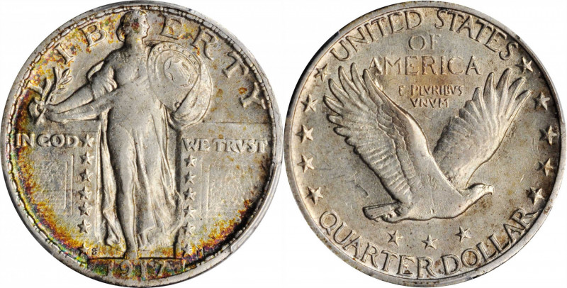 Standing Liberty Quarter

1917-S Standing Liberty Quarter. Type II. AU-55 (PCG...