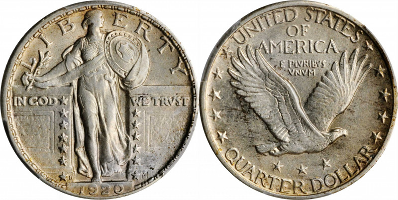 Standing Liberty Quarter

1920-D Standing Liberty Quarter. Unc Details--Cleane...