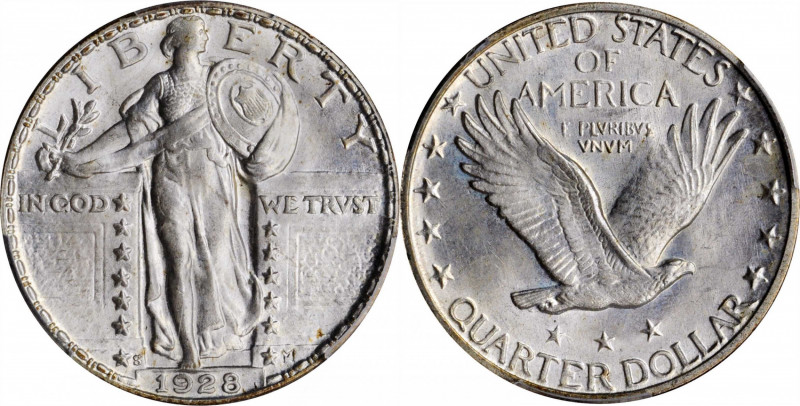 Standing Liberty Quarter

1928-S Standing Liberty Quarter. MS-65 (PCGS).

PC...