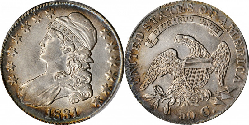 Capped Bust Half Dollar

1831 Capped Bust Half Dollar. O-104. Rarity-1. AU Det...