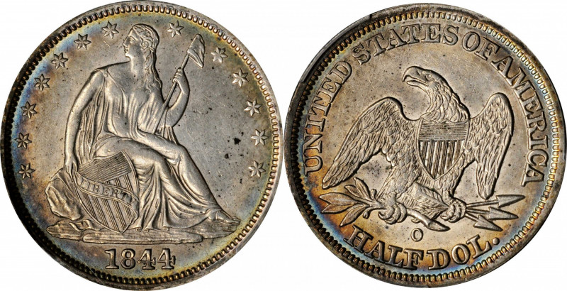 Liberty Seated Half Dollar

1844-O Liberty Seated Half Dollar. WB-20. Rarity-2...