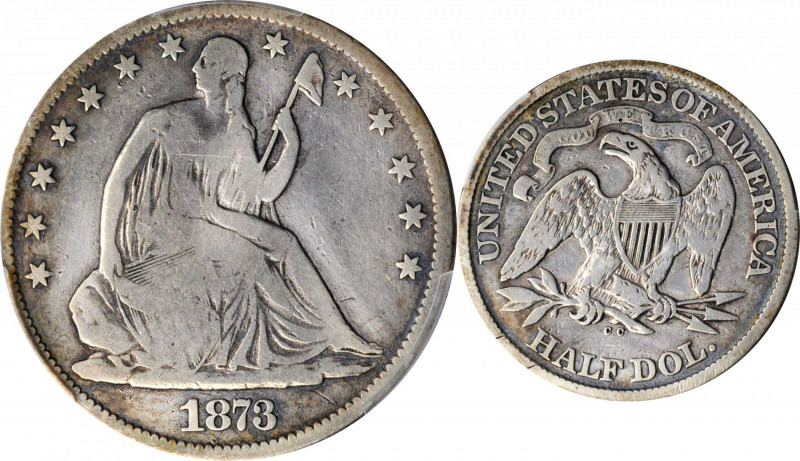 Liberty Seated Half Dollar

1873-CC Liberty Seated Half Dollar. No Arrows. WB-...