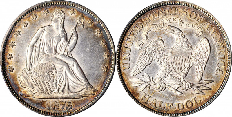 Liberty Seated Half Dollar

1876 Liberty Seated Half Dollar. WB-101. Type I Re...