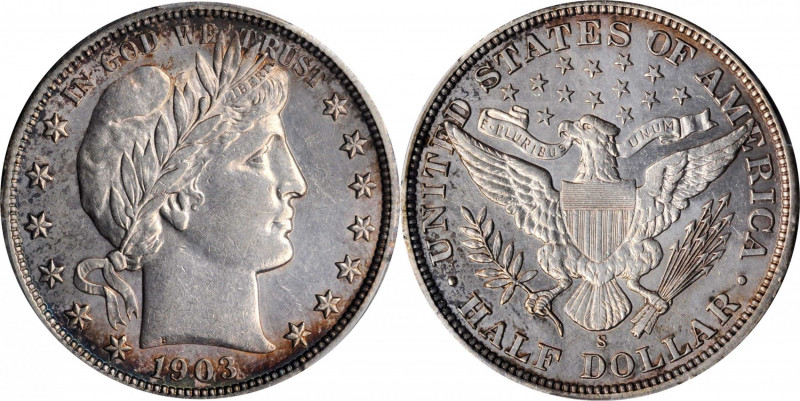 Barber Half Dollar

1903-S Barber Half Dollar. AU Details--Cleaned (PCGS).

...