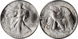 Walking Liberty Half Dollar

1945-D Walking Liberty Half Dollar. MS-66+ (PCGS). CAC.

PCGS# 6625. NGC ID: 24SG.

Estimate: 150