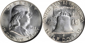 Franklin Half Dollar

1948 Franklin Half Dollar. Benjamin Franklin - U.S. Constitution Holder. MS-66 FBL (NGC).

PCGS# 86651. NGC ID: 24SR.

Est...