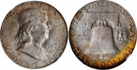 Franklin Half Dollar

1949-D Franklin Half Dollar. MS-66 FBL (NGC).

PCGS# 86654. NGC ID: 24SU.

Estimate: 500