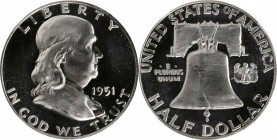 Franklin Half Dollar

1951 Franklin Half Dollar. Proof-65 Cameo (NGC). CAC.

PCGS# 86692. NGC ID: 27VB.

Estimate: 500