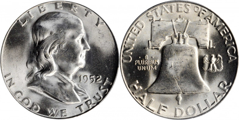 Franklin Half Dollar

1952-S Franklin Half Dollar. MS-65 FBL (PCGS).

PCGS# ...