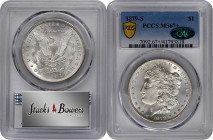Morgan Silver Dollar

1879-S Morgan Silver Dollar. MS-67+ (PCGS). CAC.

PCGS# 7092. NGC ID: 253X.

Estimate: 900