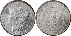 Morgan Silver Dollar

1881-CC Morgan Silver Dollar. MS-64 (PCGS).

PCGS# 7126. NGC ID: 2547.

Estimate: 500